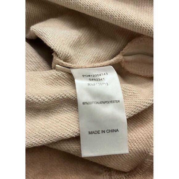 Doe & Rae Small Pink Long Sleeve Tunic Pullover Sweatshirt Cold Shoulder NWT - Picture 5 of 5